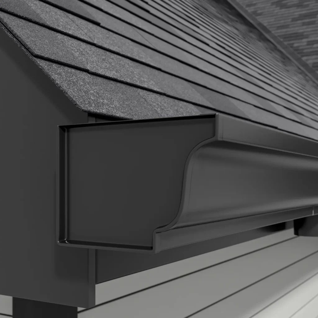 A 3D rendering of slat wall assembly and components 1, highlighting key visual details.