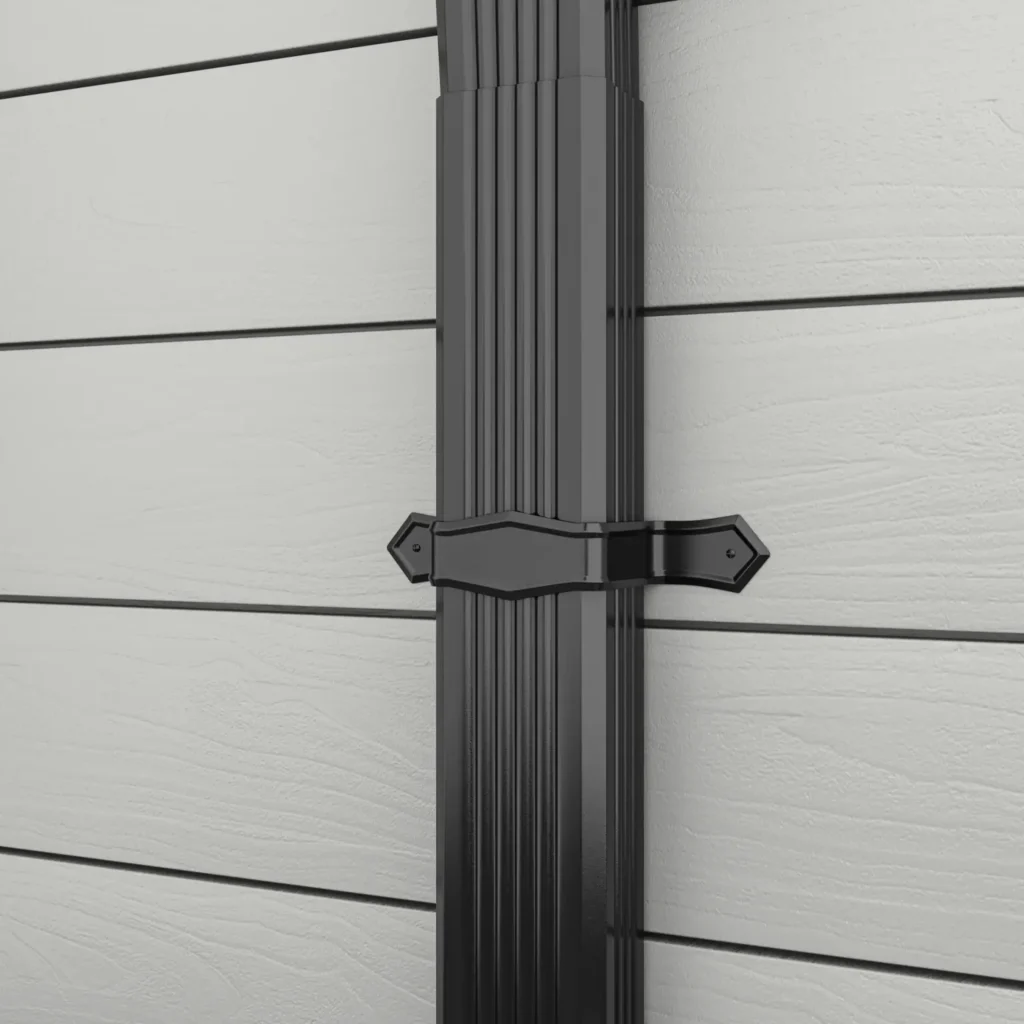 A 3D rendering of slat wall assembly and components 2, highlighting key visual details.