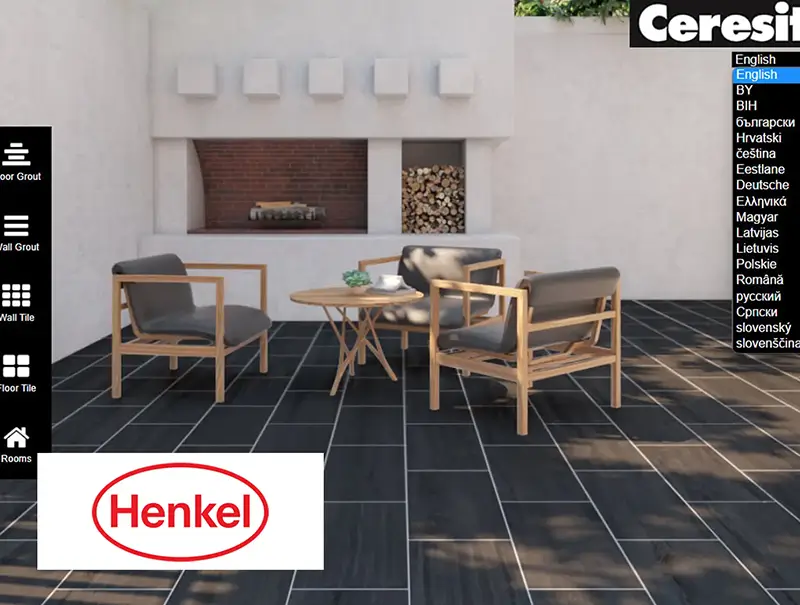 Henkel VR visualizer case study showcasing 3D product configurator.