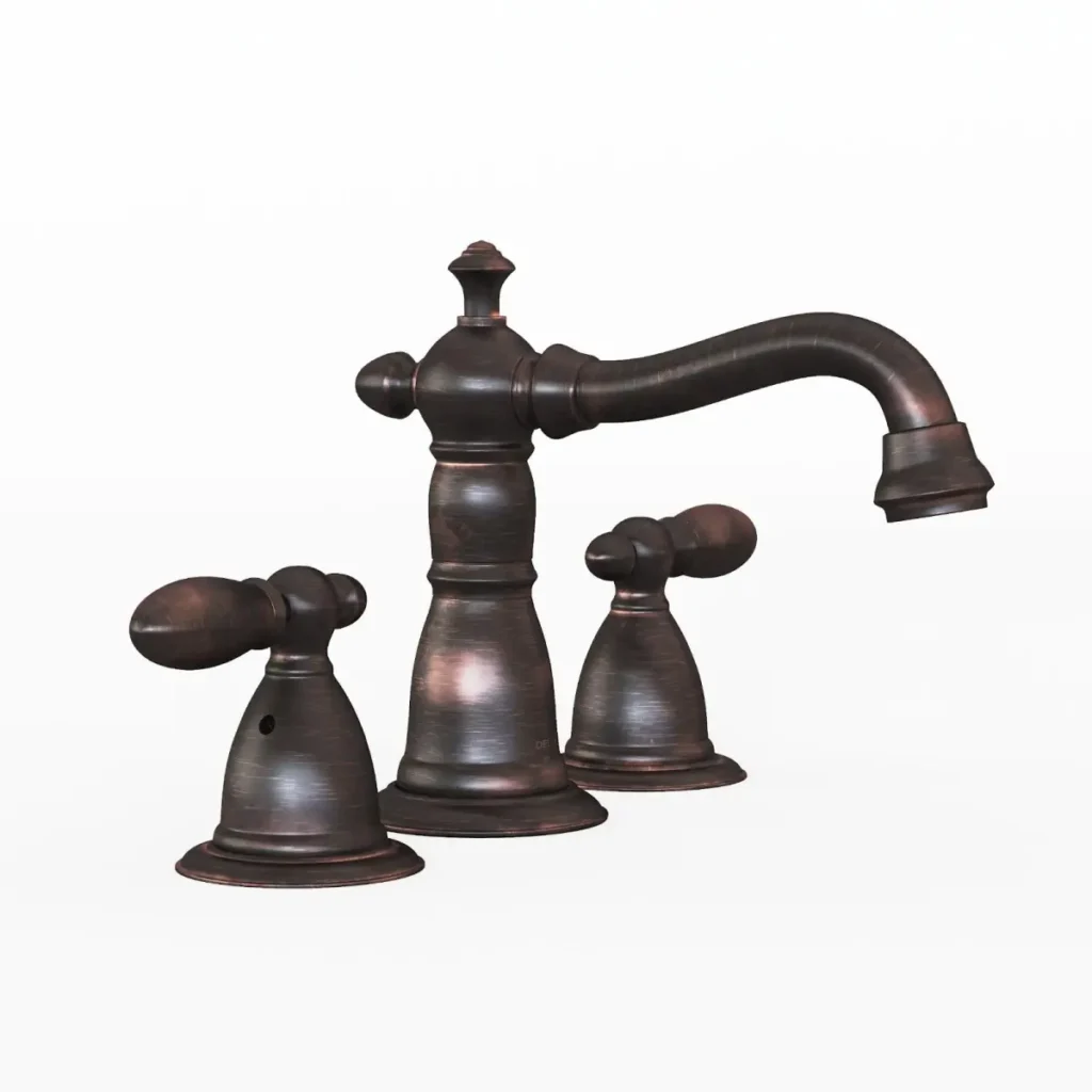 Bronze tap rendered using top custom 3D modeling services.