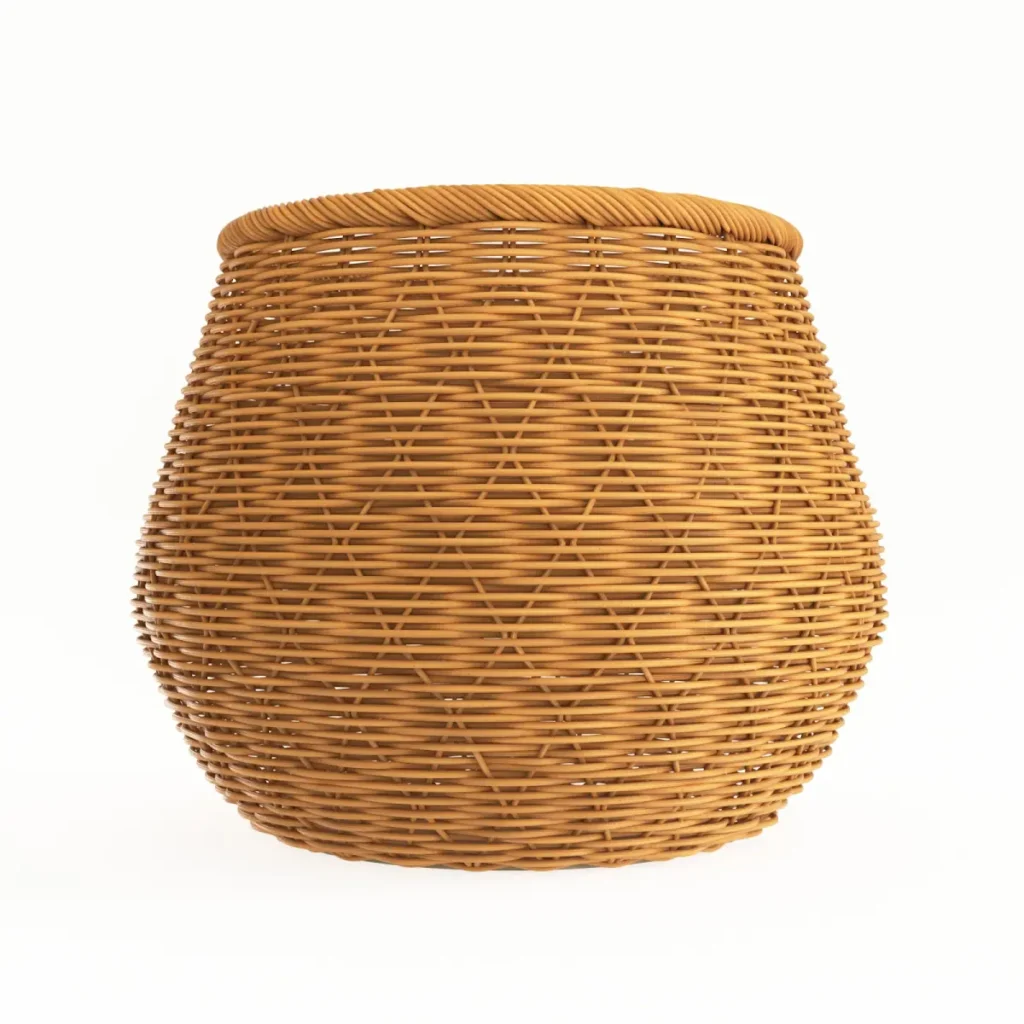 Top eCommerce photography service displaying a woven basket.